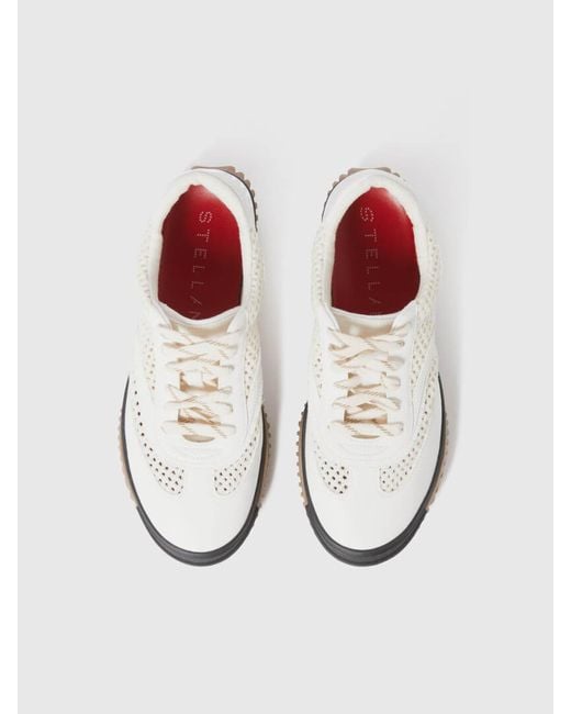 Stella McCartney White S Wave Sport Sneakers With Mesh Panels