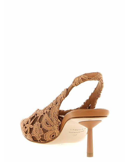 Le Silla Brown Chantilly Slingback