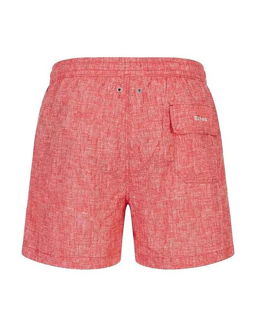 Kiton Pink Swimsuit for men