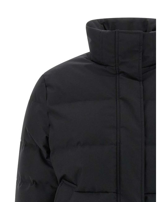 McQueen Black Cropped Down Jacket