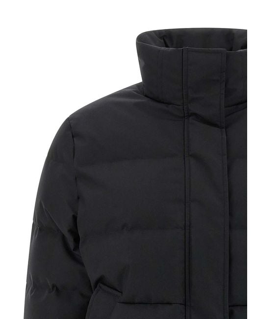 McQueen Black Cropped Down Jacket