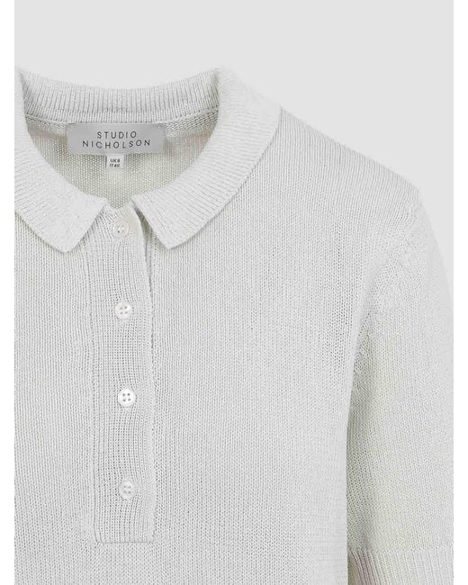 Studio Nicholson White Tolsa Polo
