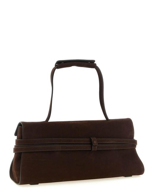 Moschino Brown Tie Me' Shoulder Bag