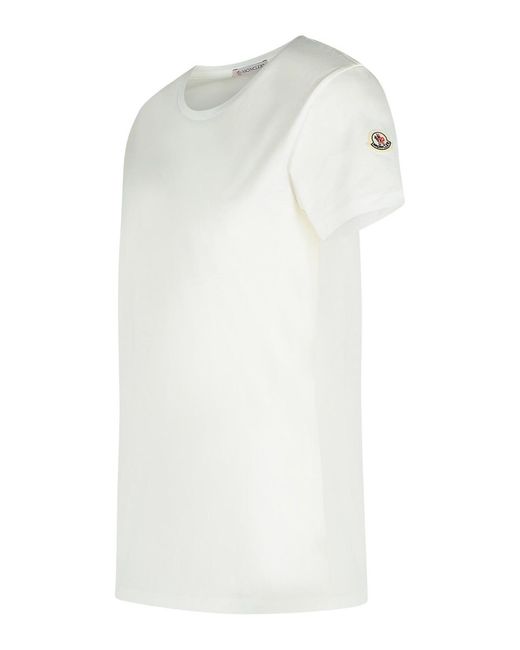Moncler White Cotton T-Shirt