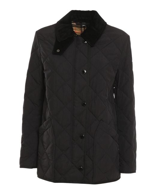 Burberry Black Diamond Quilted Barn Jacket