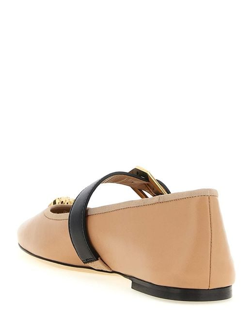 Versace White Ballet Flats