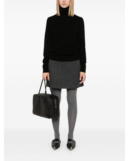Theory Black Cashmere Turtleneck Sweater