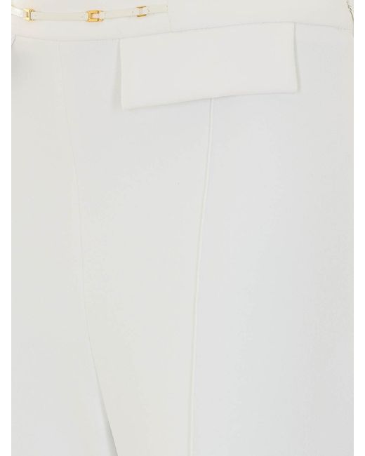 Elisabetta Franchi White Pants