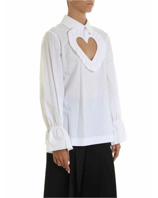 Vivetta White Heart Blouse