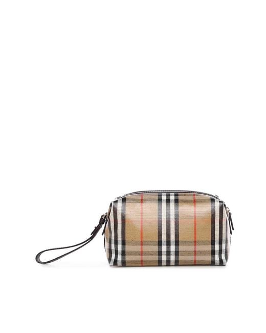 Burberry White Highlands Travel Bag for men
