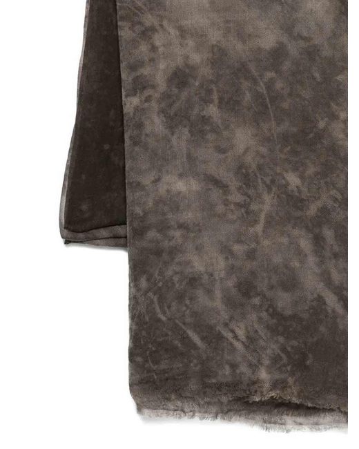 Avant Toi Gray Austen Faded Effect Light Wool Scarf 100X200 for men