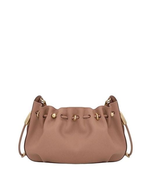 Zimmermann Brown Halcyon Leather Clutch