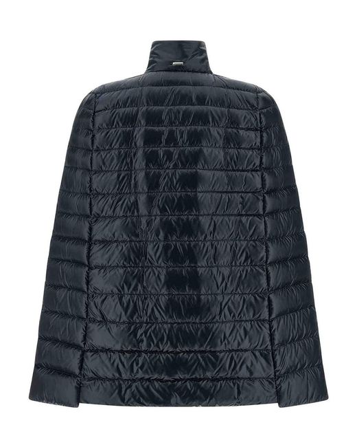 Herno Blue Cape Down Jacket