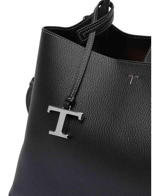 Tod's Black Medium Leather Handbag