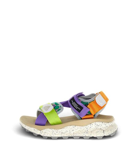 Flower Mountain Blue Sandals