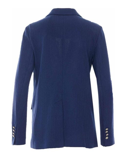 Circolo 1901 Blue Double Breasted Button Jacket