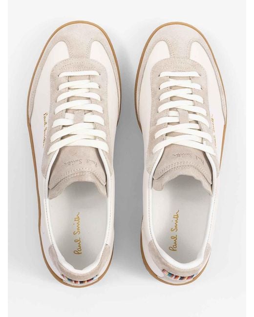 Paul Smith White Leather Trainers By for men