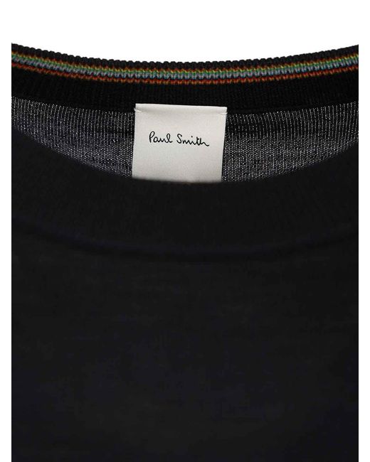 Paul Smith Black Crew Neck Sweater for men