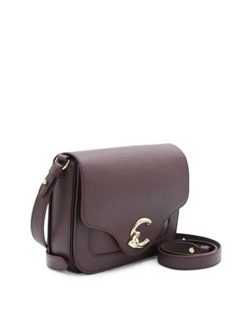 Coccinelle Purple Handbag Grained Leather Berry