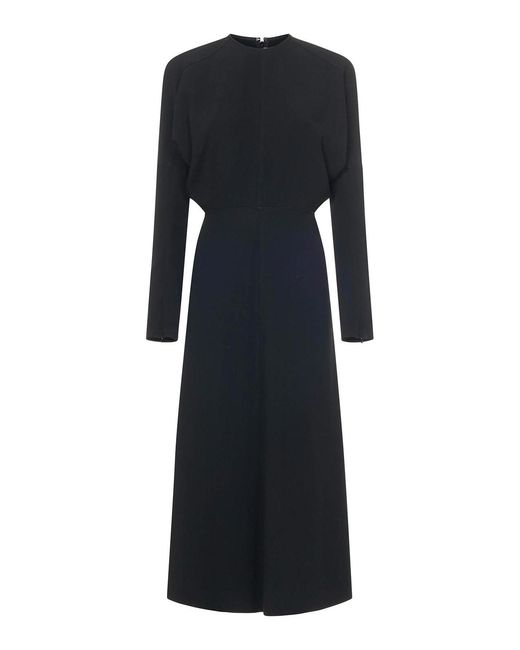 Victoria Beckham Black Dolman Midi Dress