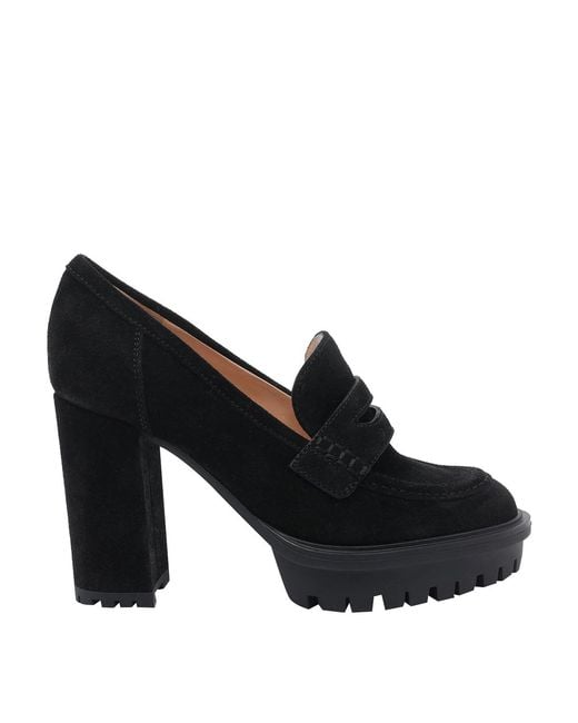 Gianvito Rossi Black Hadden Pump Loafers
