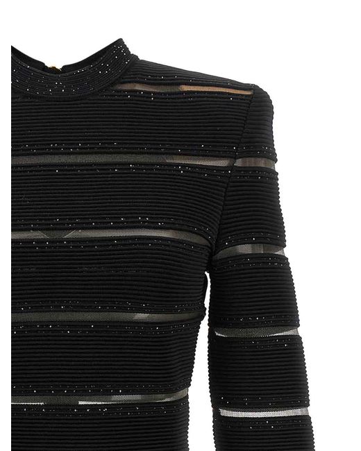 Balmain Black Bodycon Dress