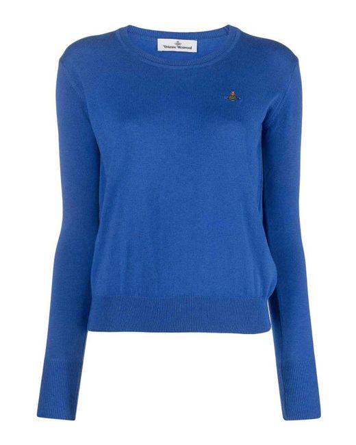 Vivienne Westwood Blue Orb Logo Sweater