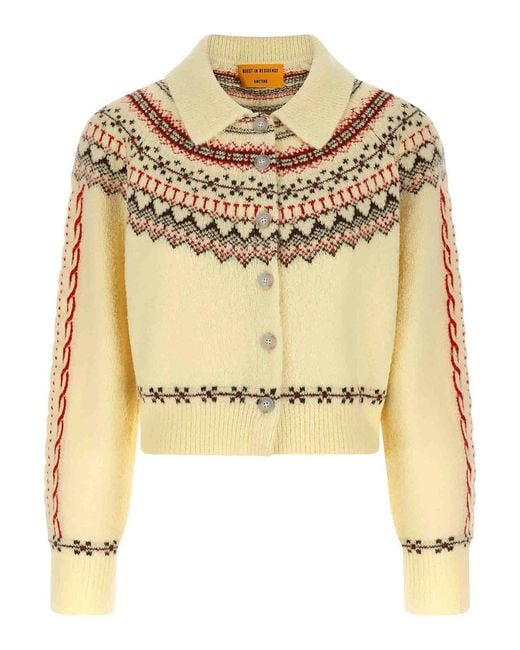 Guest In Residence Metallic Cloud Chalet Cardigan