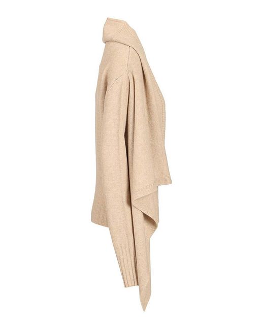 The Attico Natural Sweater With Draped Details