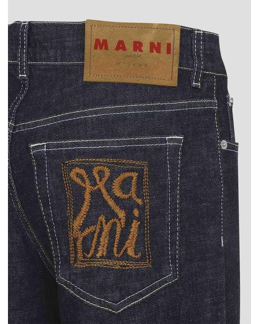 Marni Blue 5-Pocket Jeans