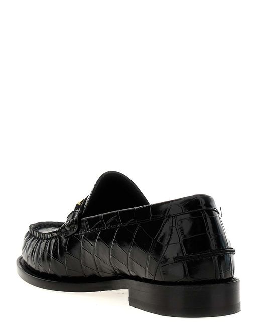 Versace Black Medusa Loafers for men