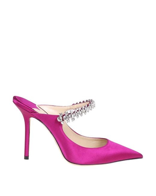 Jimmy Choo Pink Bing 100 Mule