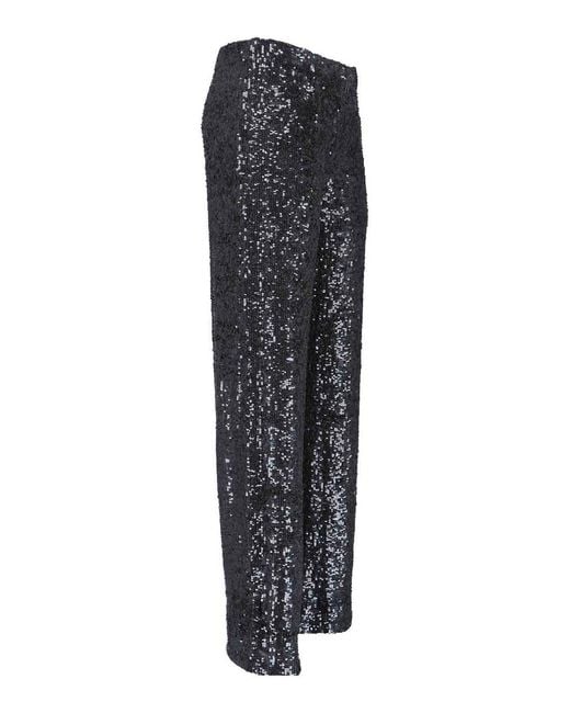 P.A.R.O.S.H. Gray Sequined Trousers