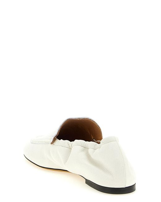 Odissi White Siena Nappa Moccasins
