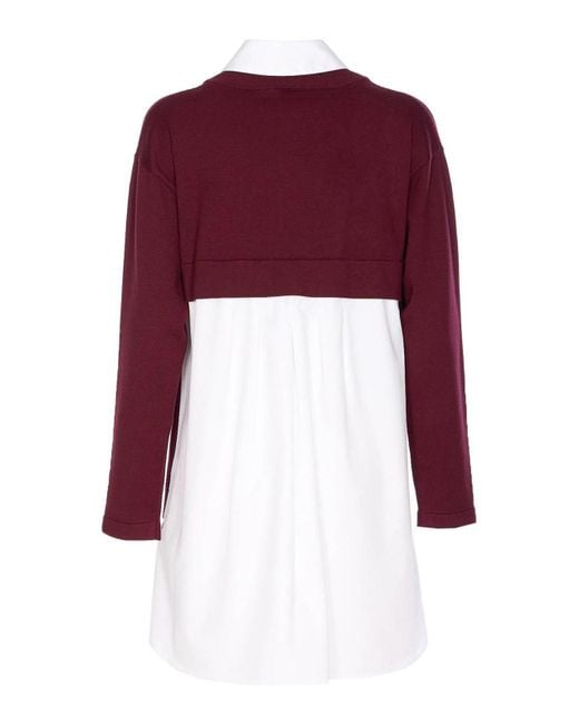 Elisabetta Franchi Red Bordeaux And Dress