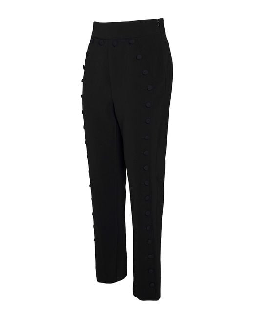 Moschino Black Crêpe Pants