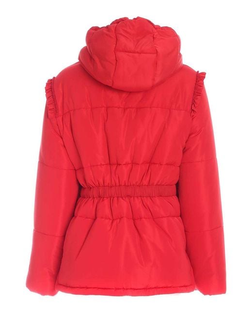Vivetta Red Padded Jacket With Rouches