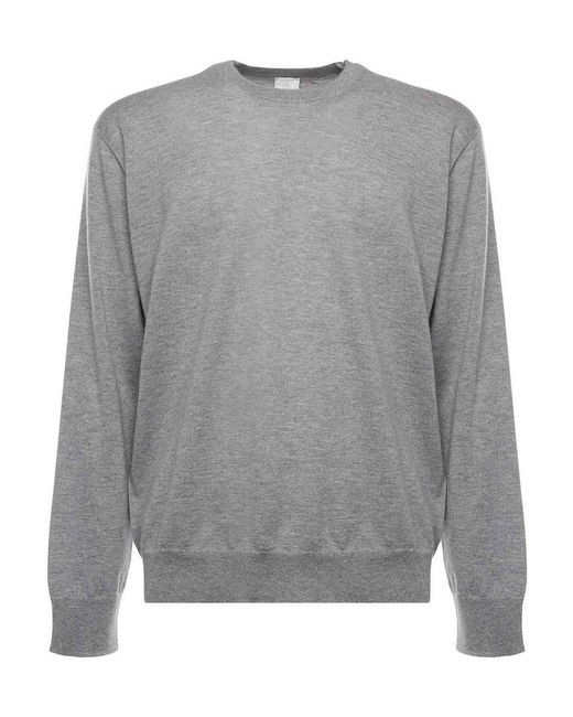 Eleventy Gray Cashmere Sweater for men