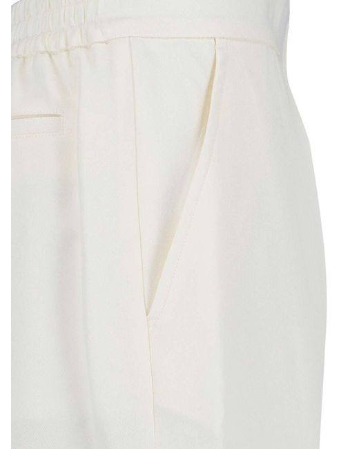 Victoria Beckham White Tailored Shorts