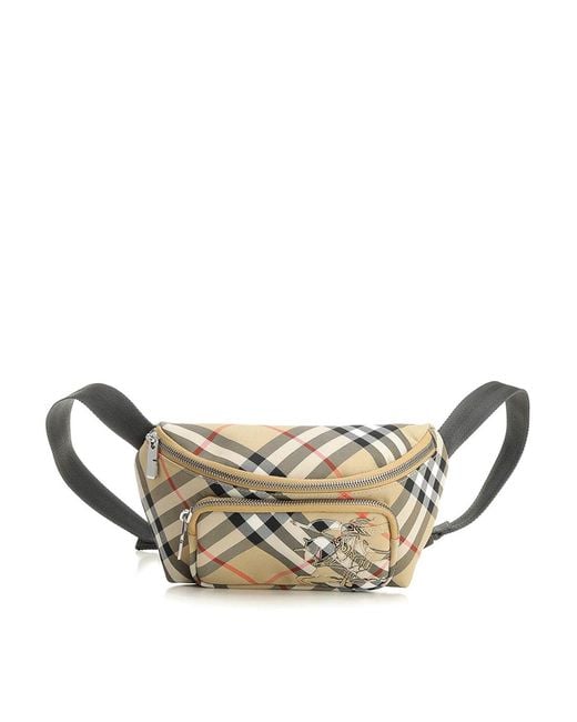 Burberry Natural Small Check Pouch for men