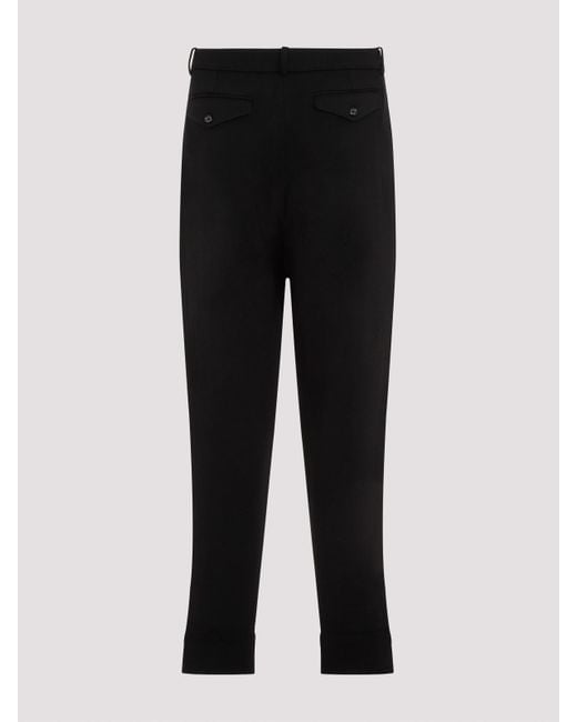 Ralph Lauren Black Pintuck Jogger Pants for men