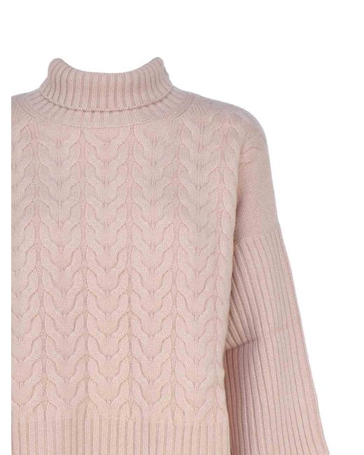 Max Mara Pink Loose Cashmere Sweater