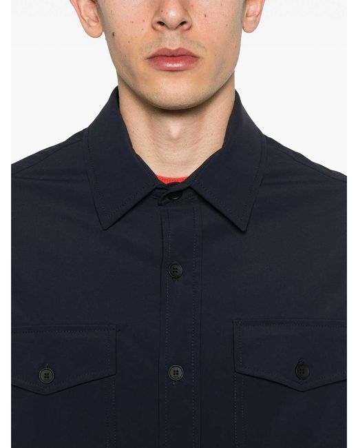 Cruna Blue Overshirt for men