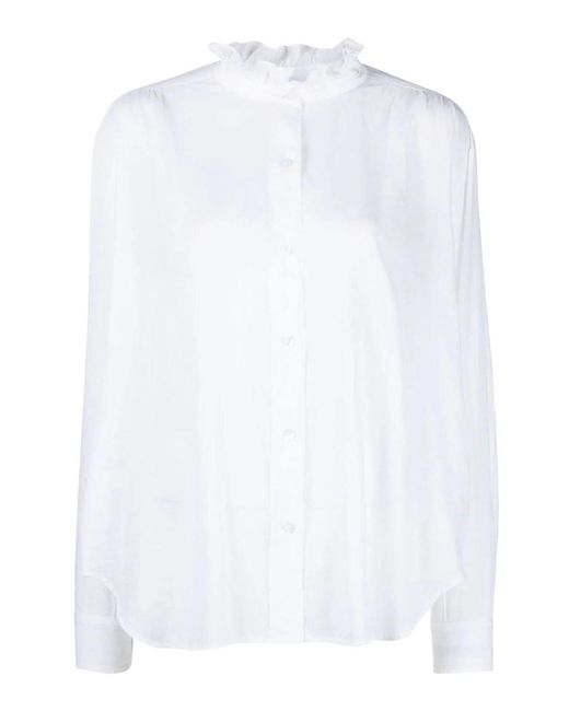 Isabel Marant White Shirt With Ruffles
