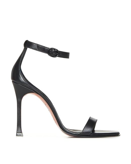 AMINA MUADDI Black 105Mm Kim Strappy Stiletto Sandals