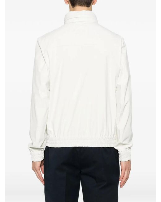 Brunello Cucinelli White Bomber Jacket for men