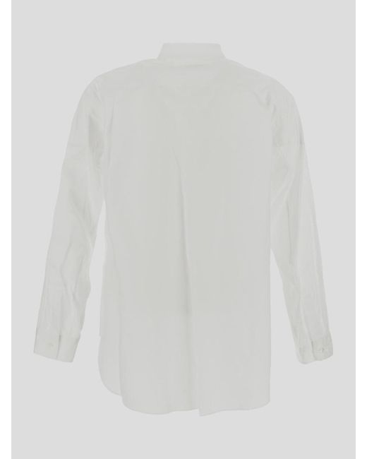 Comme Des Garcons Hommes Plus White Shirt With Long Sleeves for men
