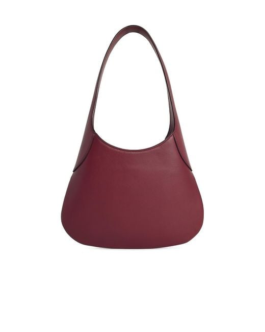 Khaite Purple Joan' 'Oxblood' Small Burgundy Leather Bag