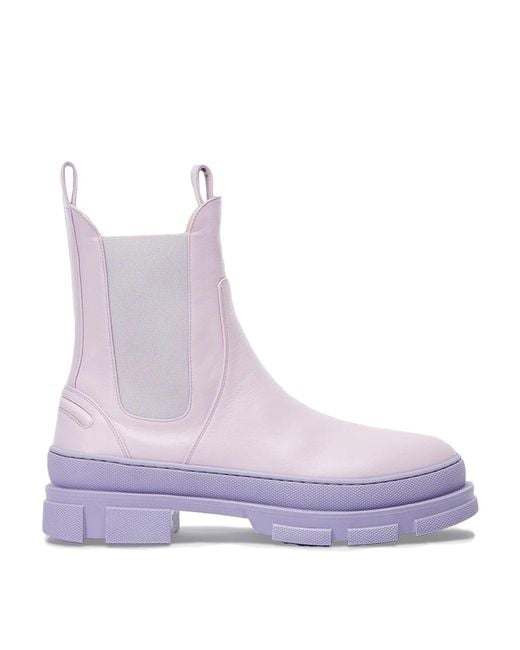 Bettina Vermillon Purple Simone Boots
