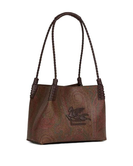 Etro Brown Arnica Libra Small Bag